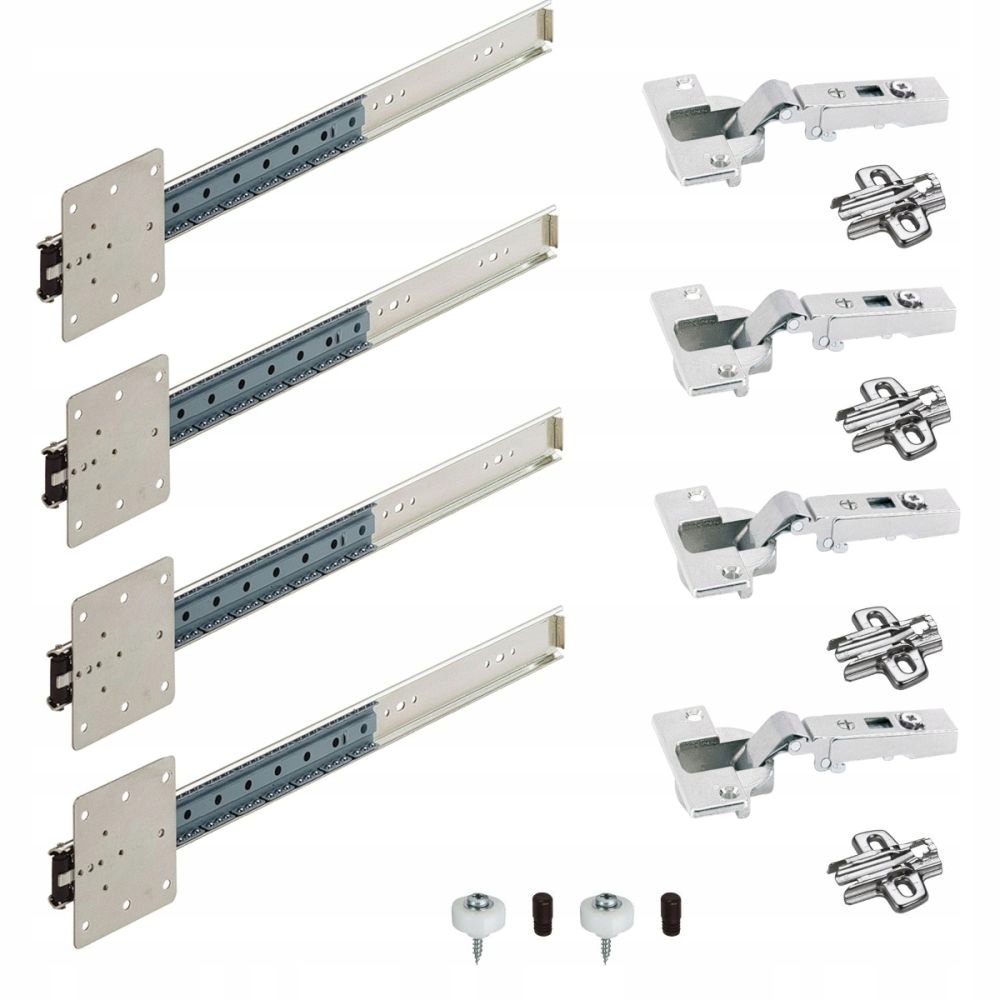 Okucia do drzwi kieszeniowych pocket-door Hettich 450mm wysokość max 1500mm