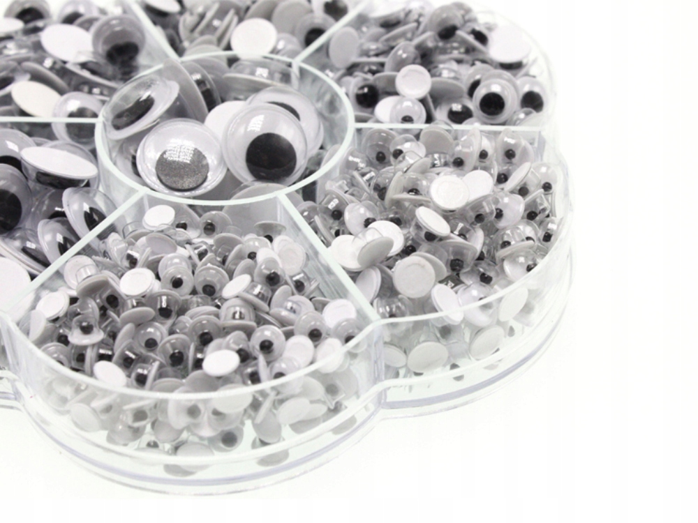 OCZKA SAMOPRZYLEPNE oczy ruchome MIX --- 800 sztuk Marka inna