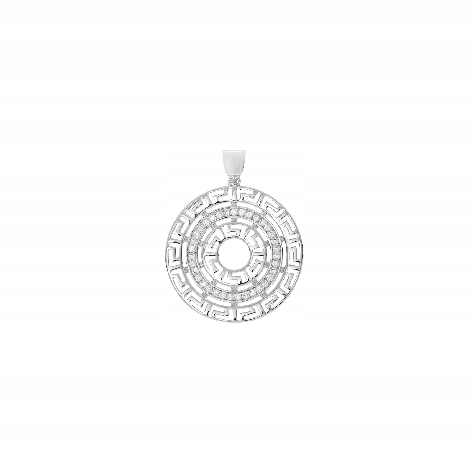 Stříbrný 925 přívěsek kolem bludiště