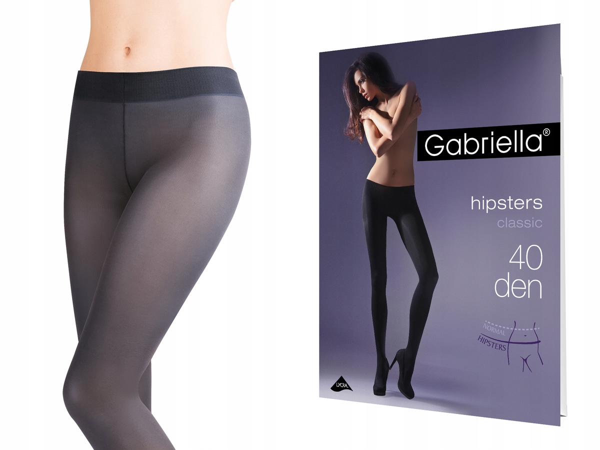 

Rajstopy Gabriella Hipsters 40 den Grafit 4