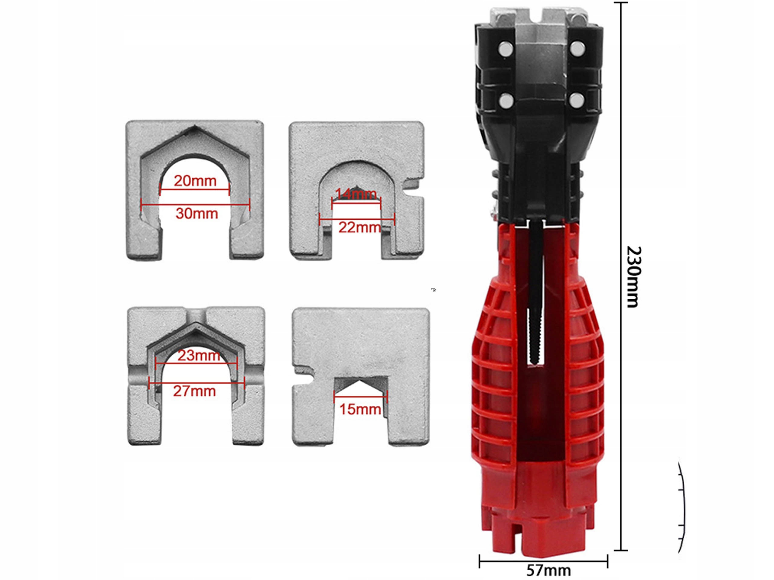 18W1 KLUCZ NASADOWY DO MONTAŻU BATERII KRANU ZLEW Rodzaj inne