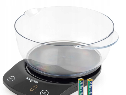Kuchyňská Váha Digitální 5 Kg LCD Mísa 1,8 L Tara Měření Tekutin Černá