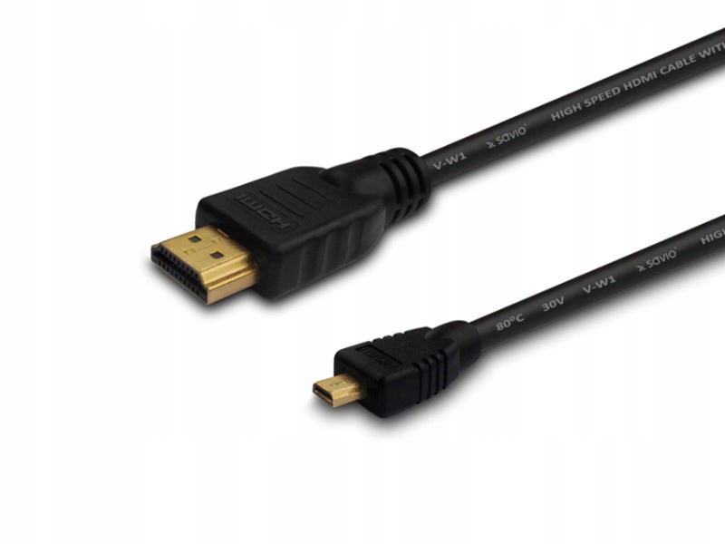 CL-39 Kabel Hdmi micro Hdmi 1m Gold 4K Ultra Hd przewód