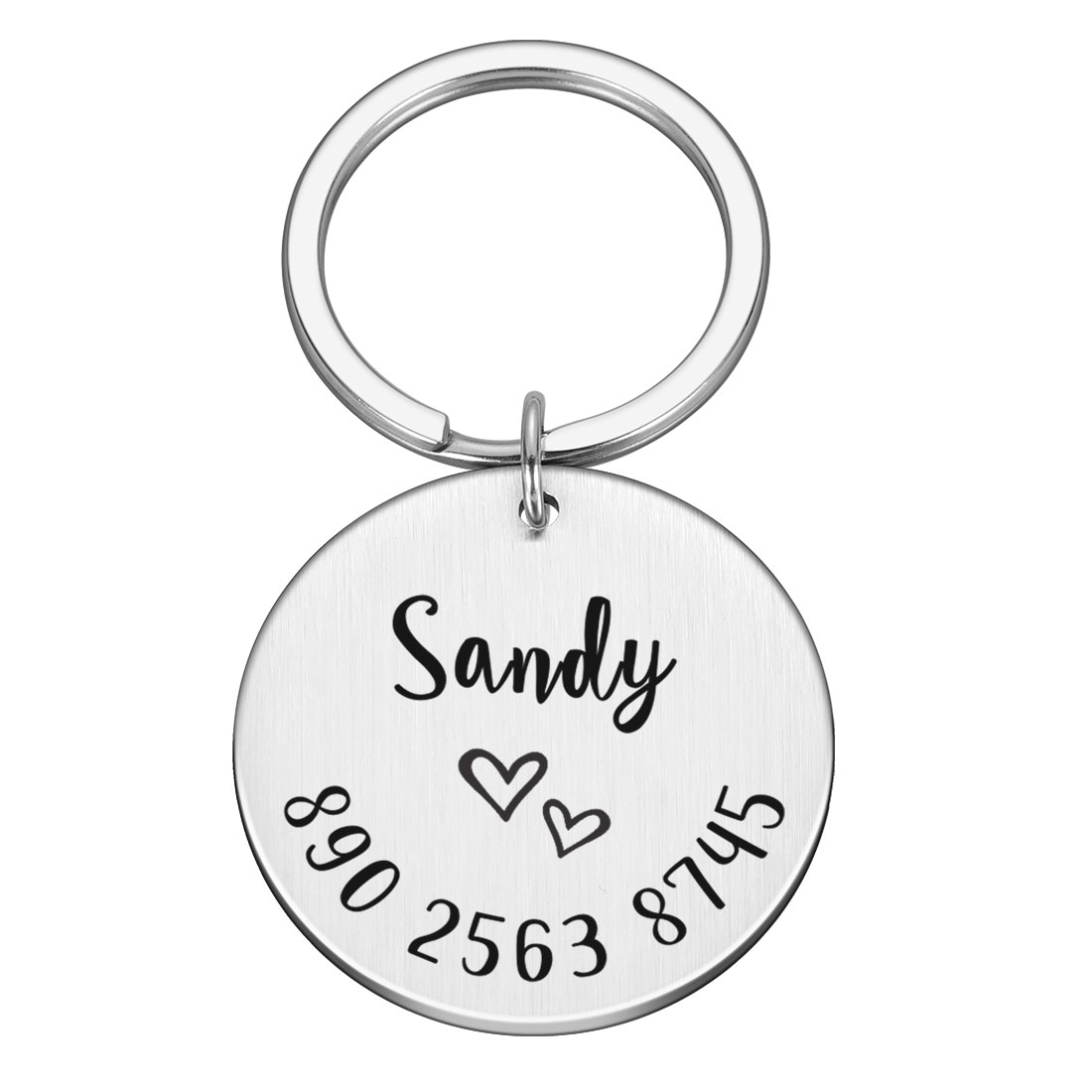 Adresówka okrągły MGM srebrny