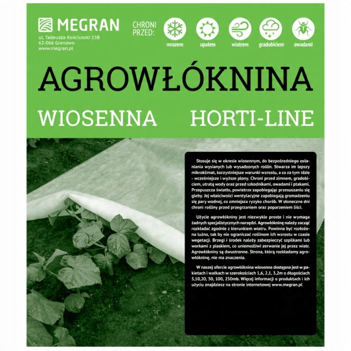 

Megran Agrowłóknina Horti Wiosenna 1,6m x 20m