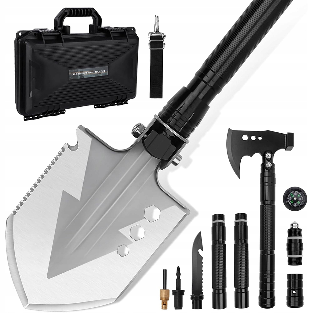 Skládací Vojenská Lopata Pro Přežití, Multifunkční Pila S Kompasem