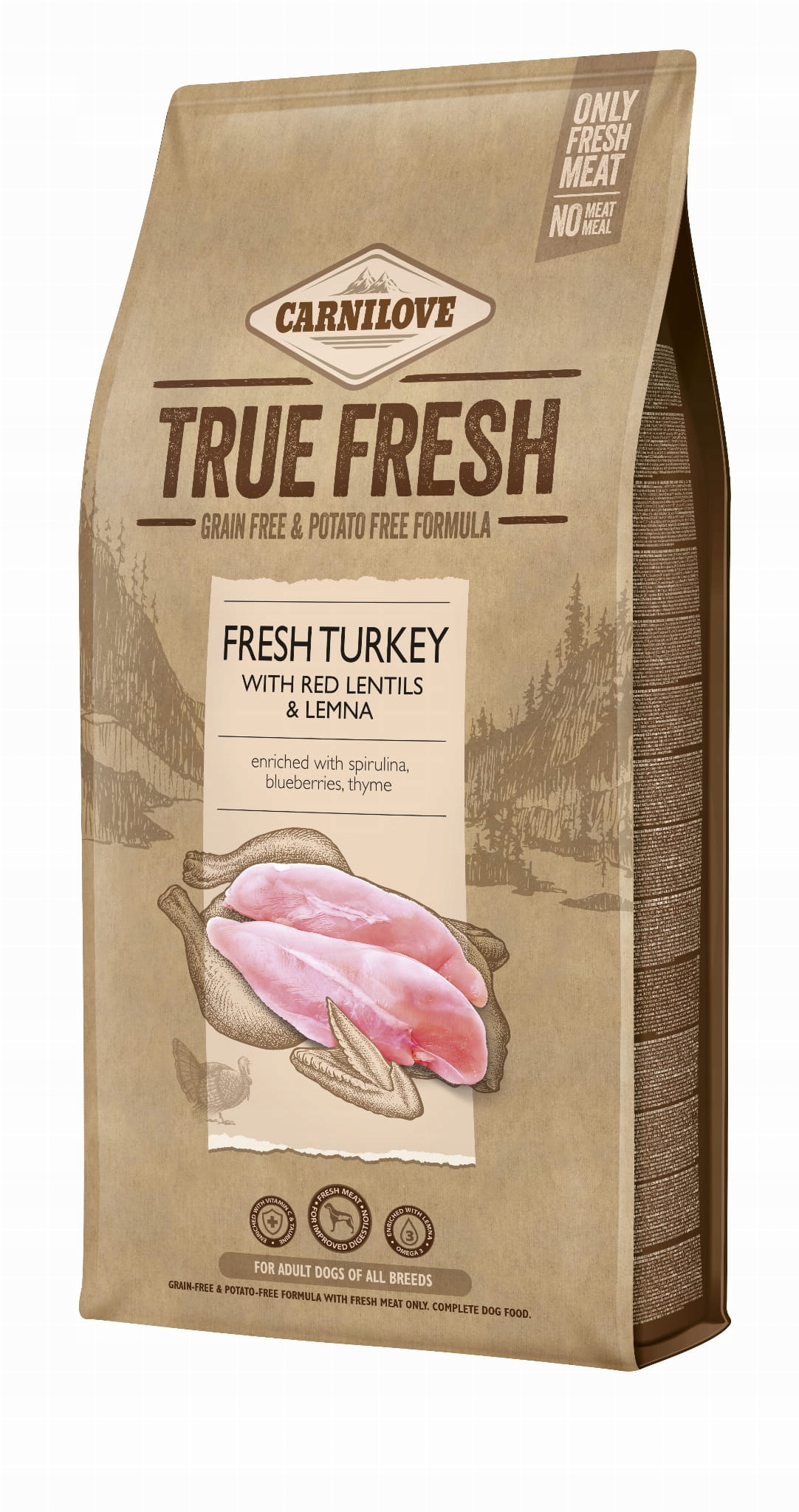 Carnilove True Fresh Krůta pro dospělé psy 4 kg