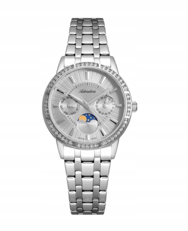 Dámské hodinky Adriatica na náramku A3601.5117QFZ – multifunkční