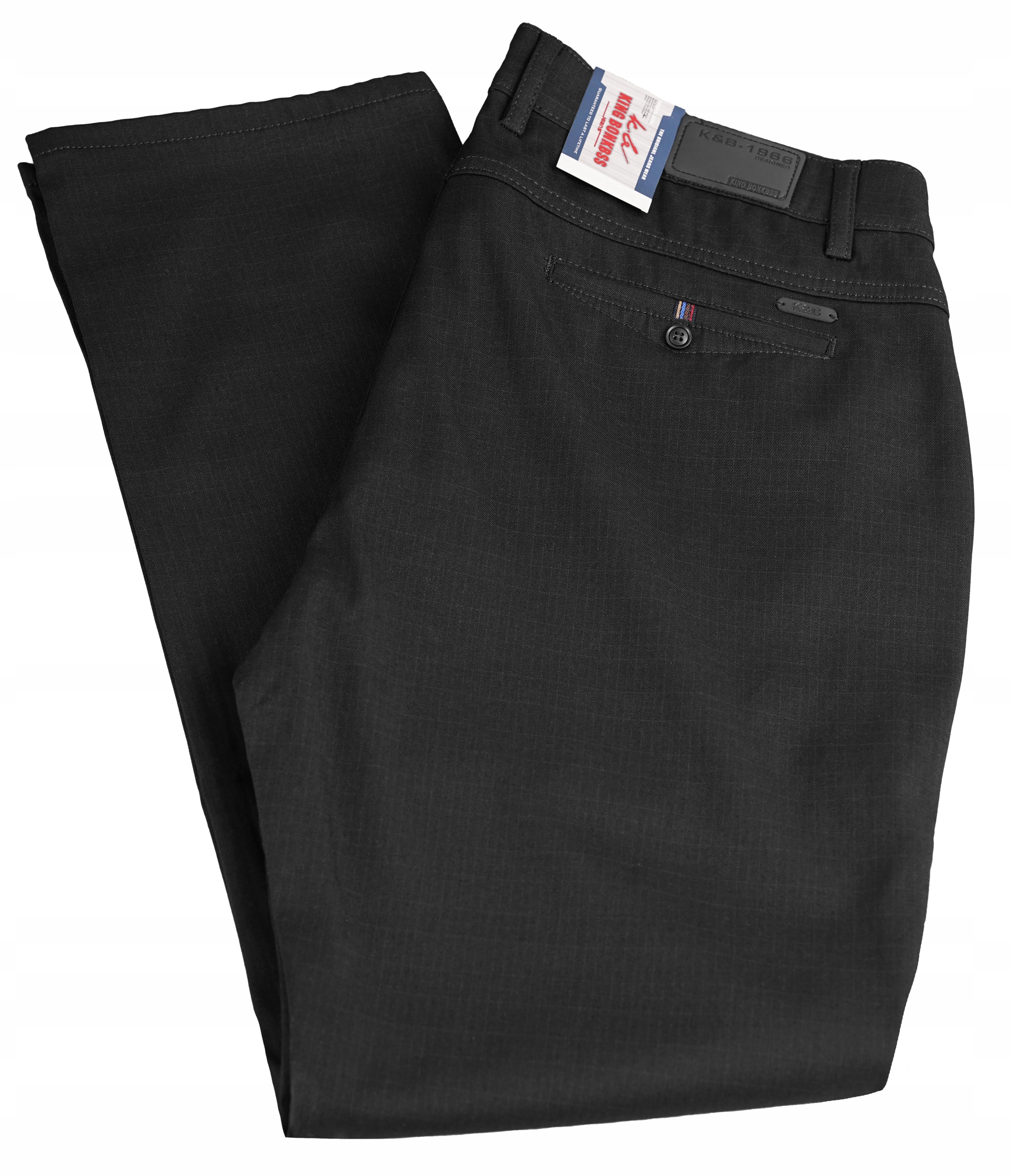 Spodnie męskie czarne wizytowe chinosy casual W35 L32 pas 96-100