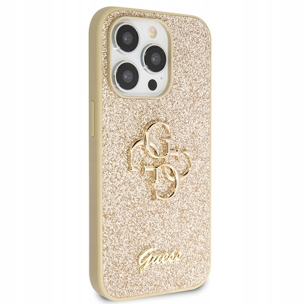 Etui oryginalne do iPhone 14 Pro, Guess Glitter Script Big 4G, Case, Plecki
