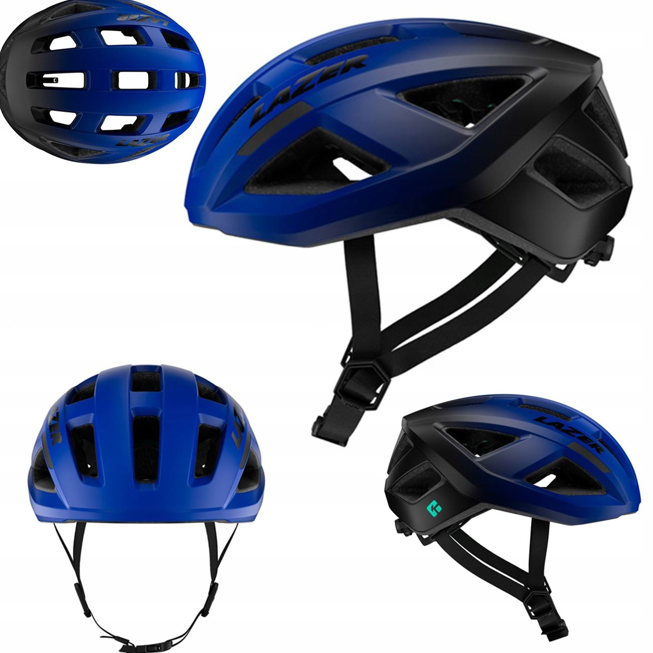 Kask Lazer Tonic Kineticore Black-blue M 55-59 cm