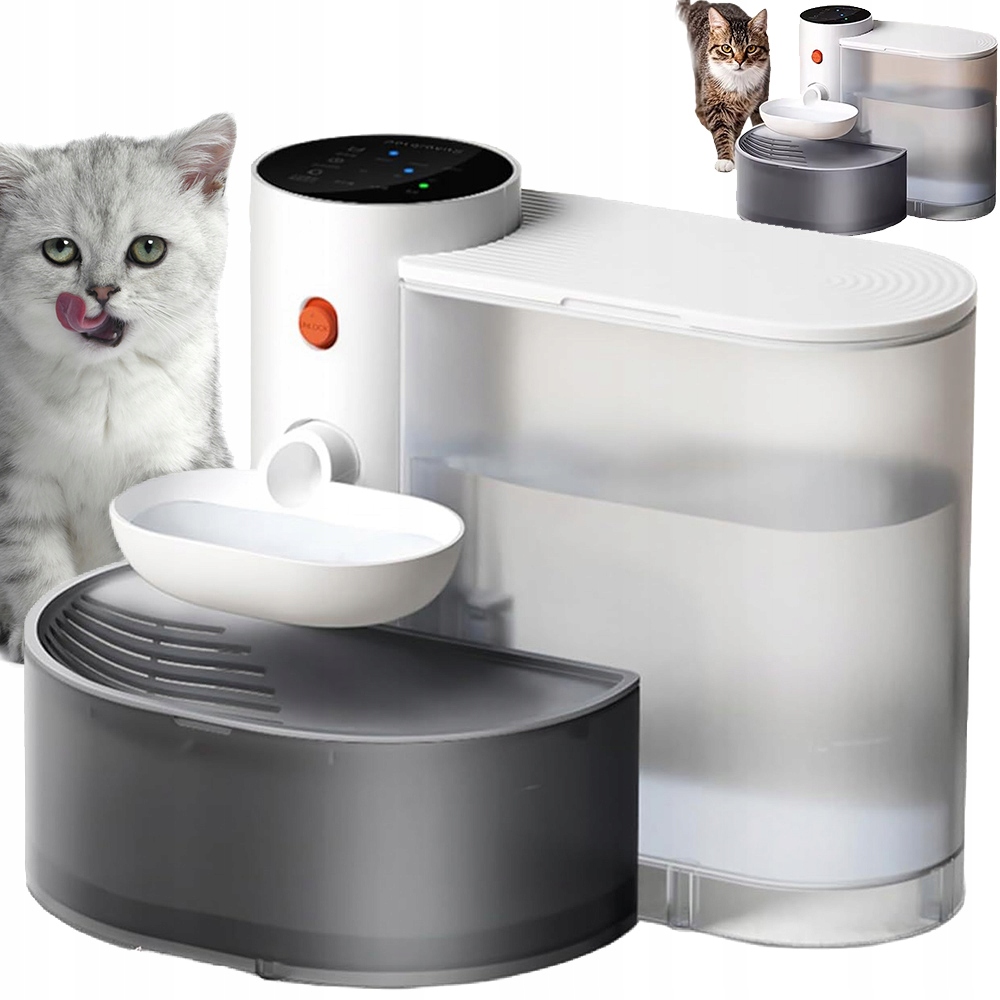Levně 3L Fontána Napáječka Pro Kočky Bezdrátová Automatické Nalévání Vody