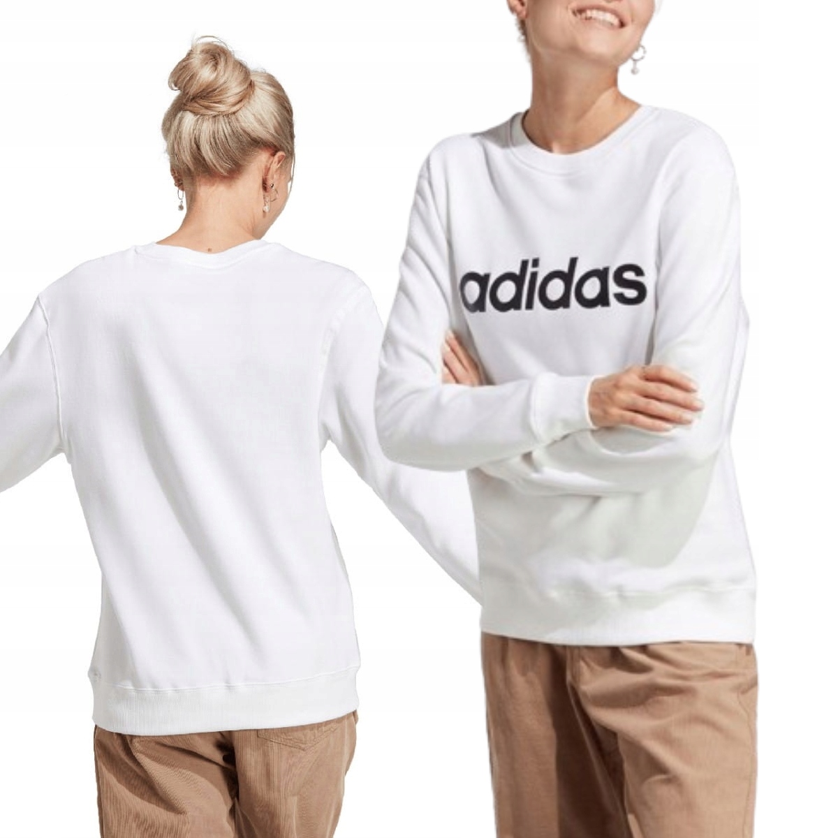 Mikina Dámská Mikina Adidas Essentials Linear French Sportovní Bavlněná M