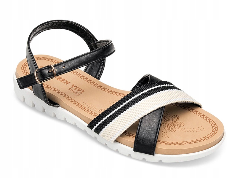 

Klasyczne sandałki damskie Czarne 40