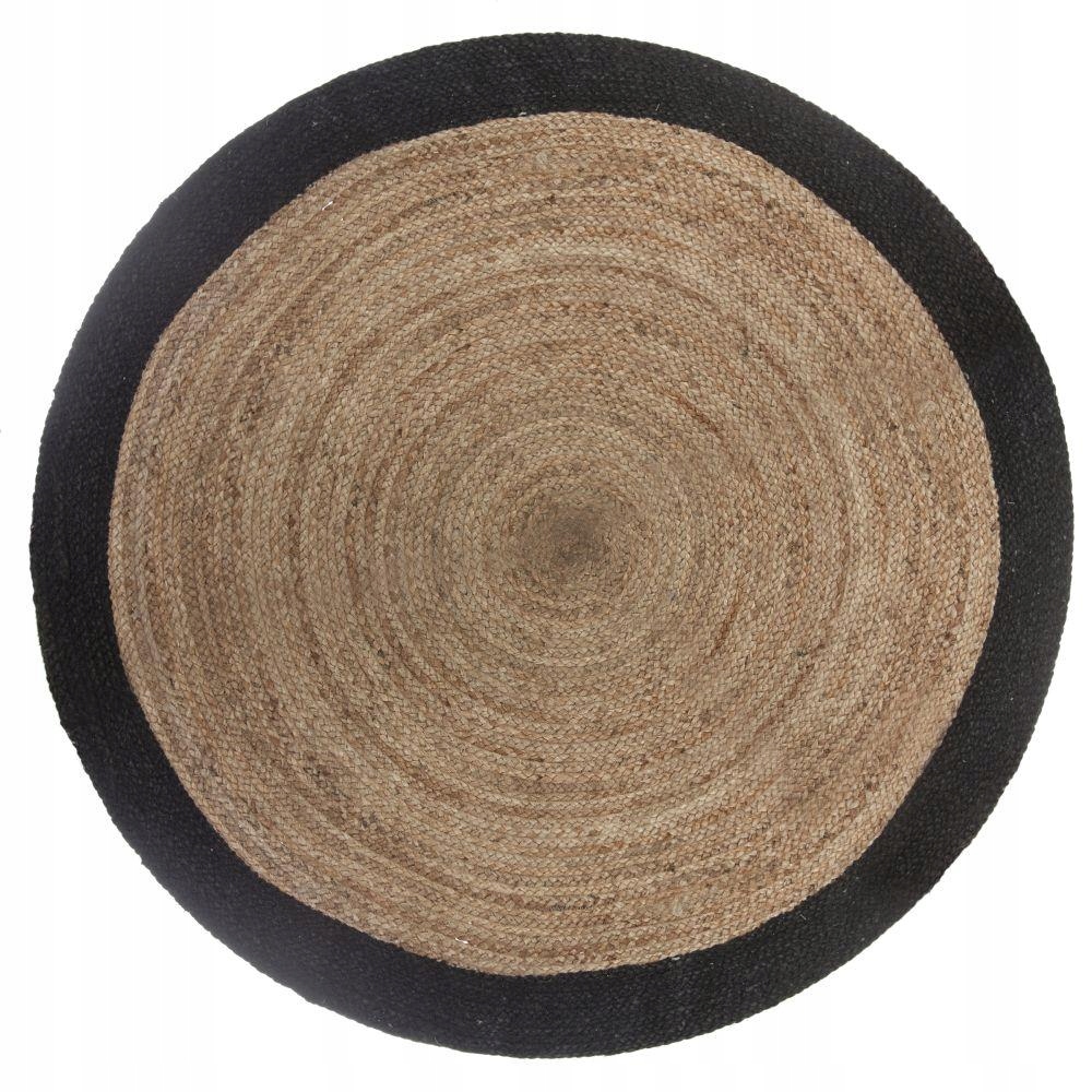 

Pleciony Dywan jutowy okrągły dywanik Boho 120 cm