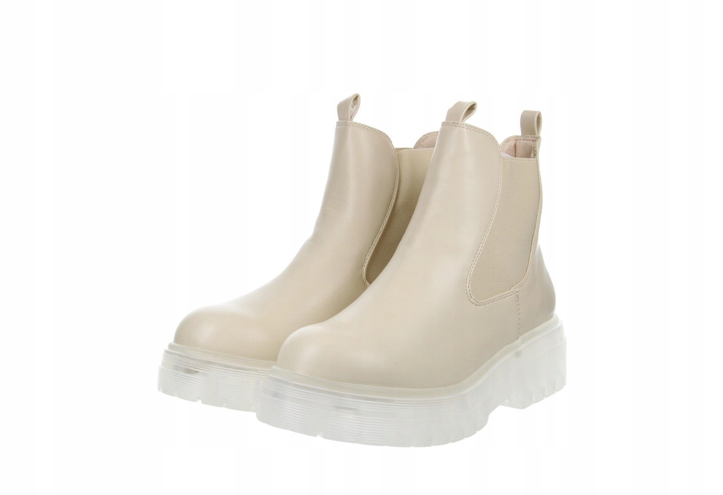 SZTYBLETY DAMSKIE BOTKI BEŻOWE 36.5 JUSTFAB 1Z6C2* EU 36.5 1_6