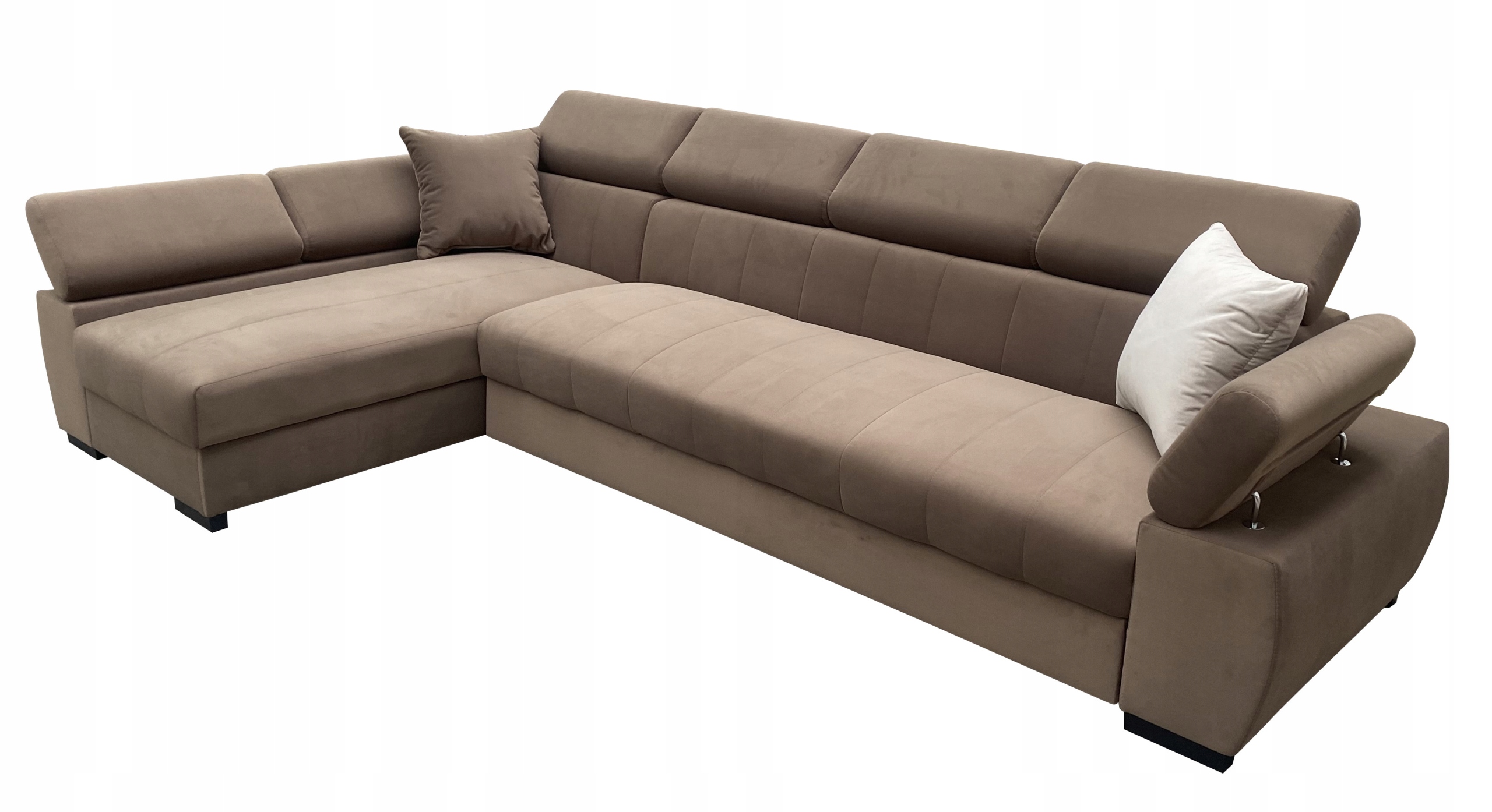 NAROŻNIK ASLAN 3 HONEY RUCHOME ZAGŁÓWKI ROZKŁADANY