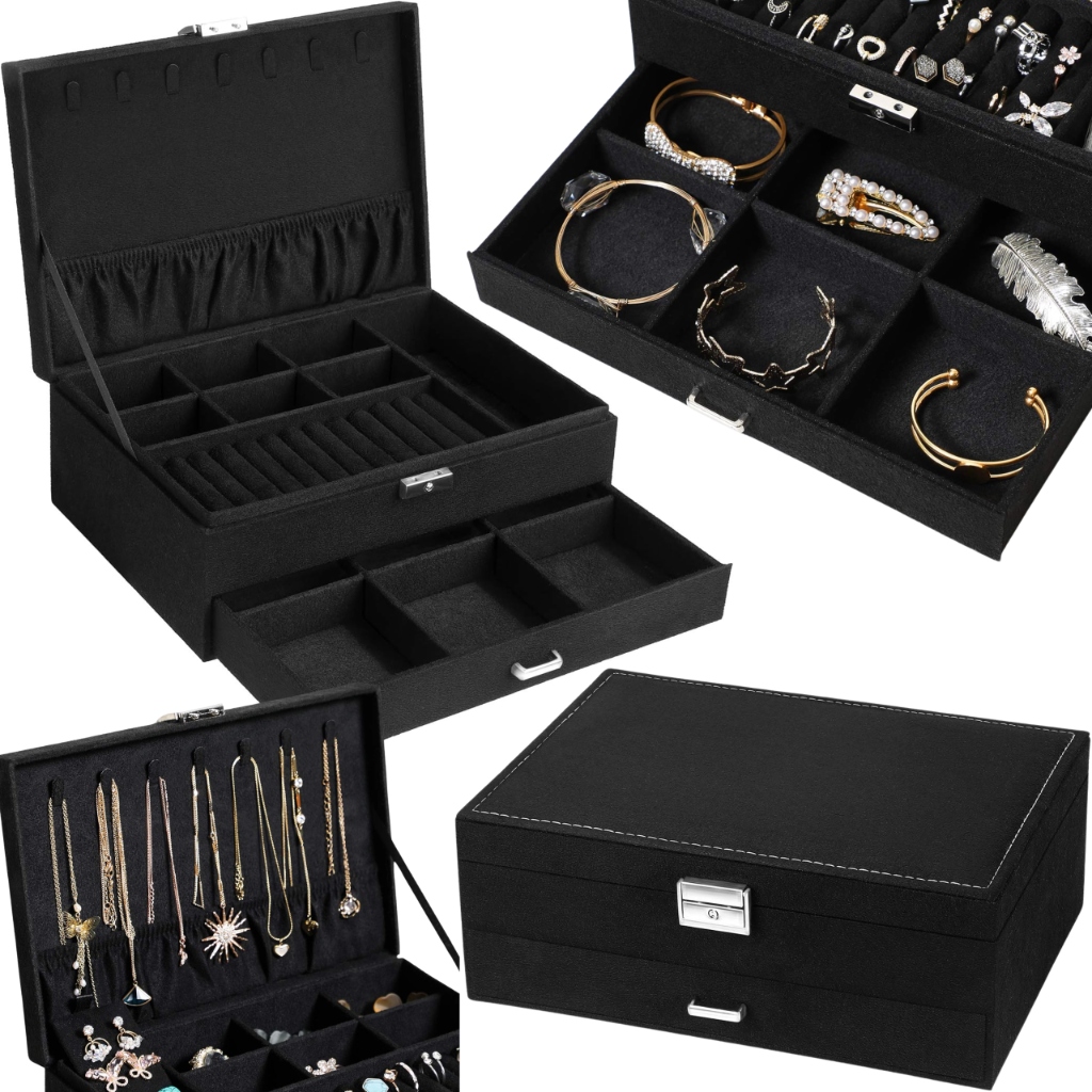 Krabička na šperky, krabička Kufřík Dárek na hodinky