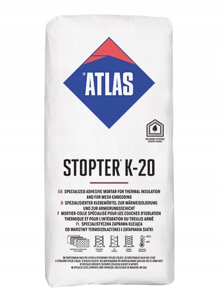 Atlas K-20 Stopter do styropianu i siatki