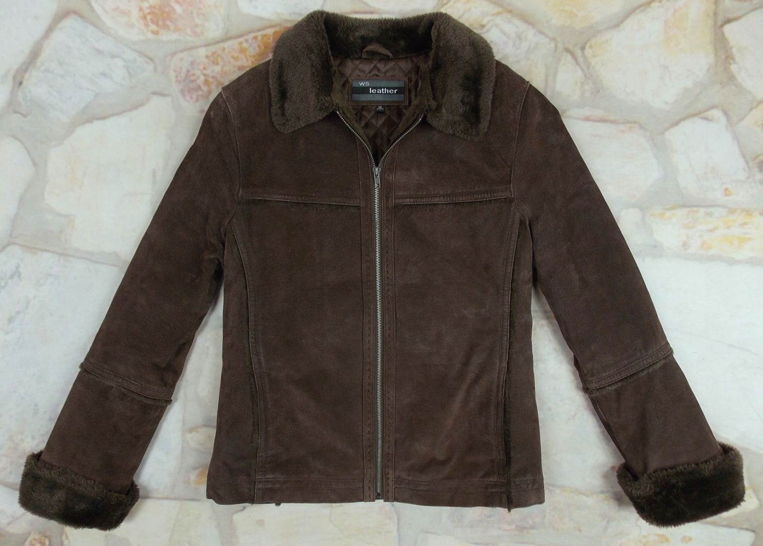 WS LEATHER SKÓRZANA ZIMOWA KURTKA RAMONESKA 42 Rękaw długi rękaw