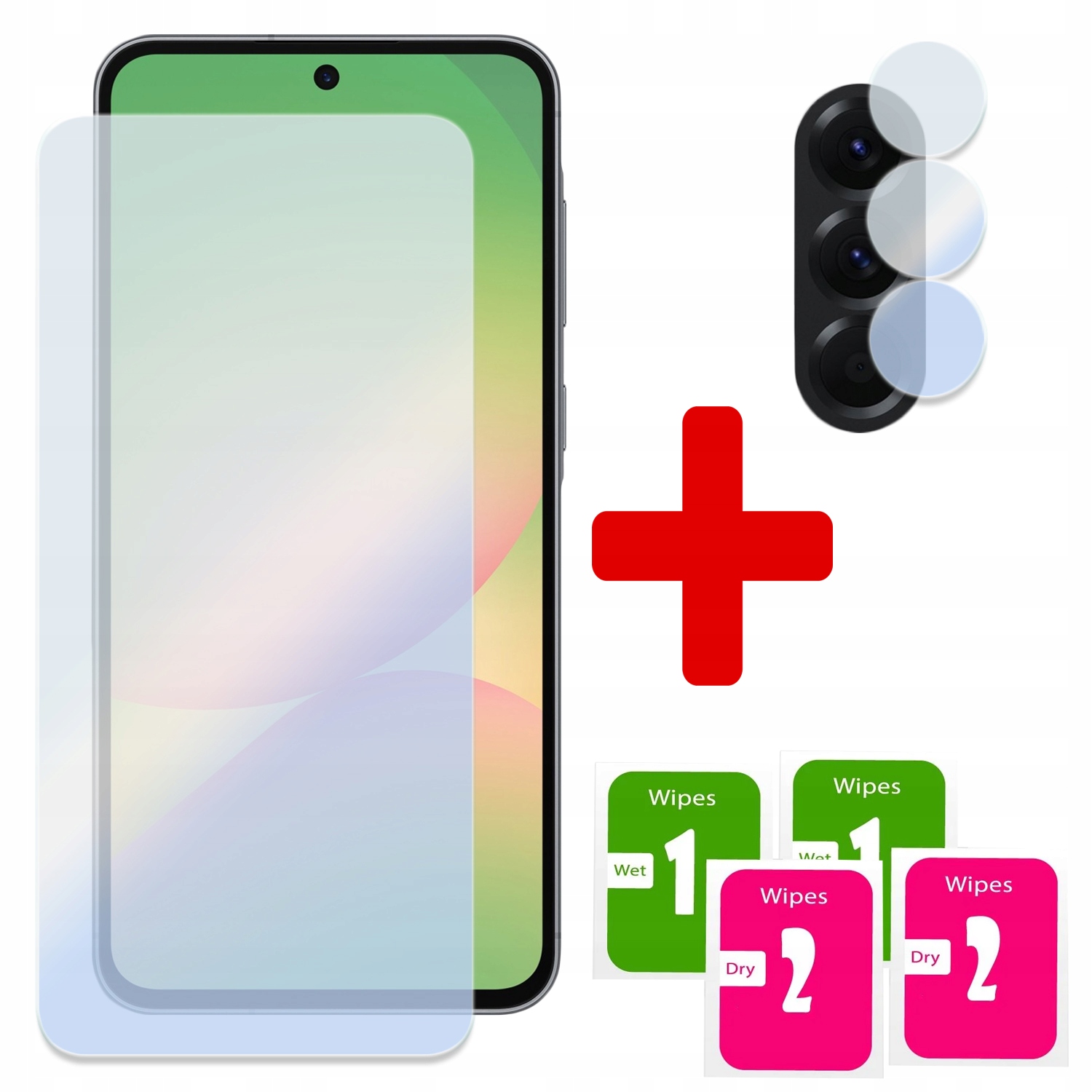 2w1 Szkło na Ekran +szkło Na Aparat do Samsung A36 A56 A37 A57