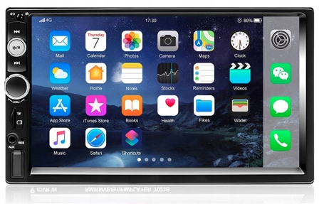 Autorádio 7" Camecho A2207A3UK 2-DIN Couvací kamera Mikrofon Dálkové ovládání