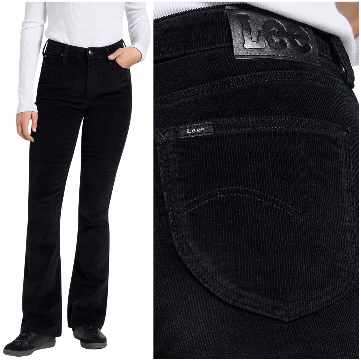 Lee Breese Boot bootcut Black rozšiřitelné dámské kalhoty W26 L31
