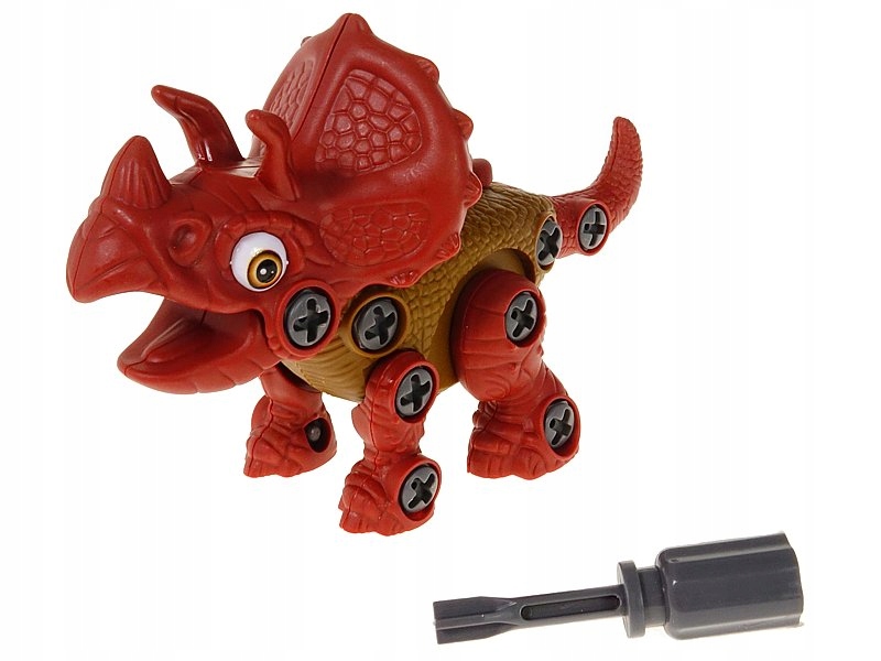 

Dinozaur do skręcania 19cm Triceratops