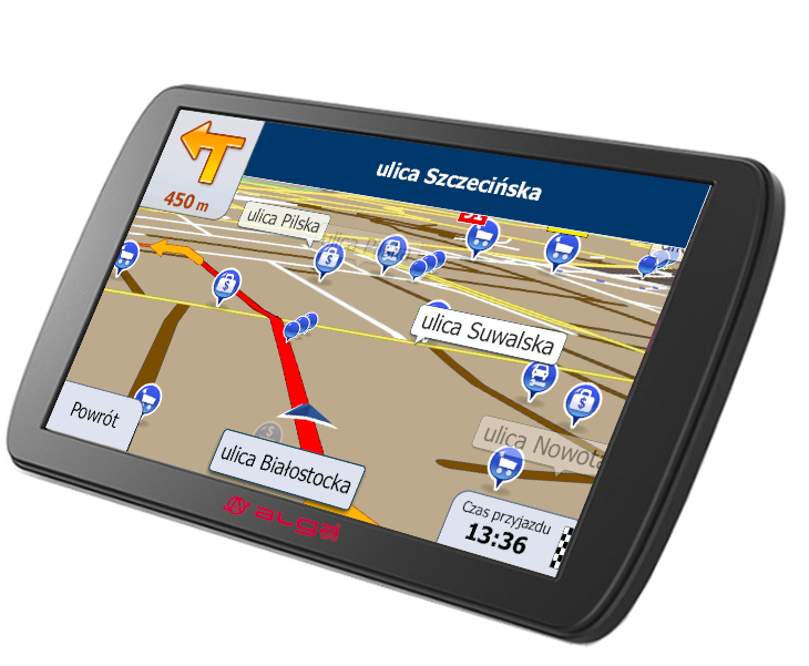 Алга А9. 9 дюймов GPS навигация, IGO TIR / Truck
