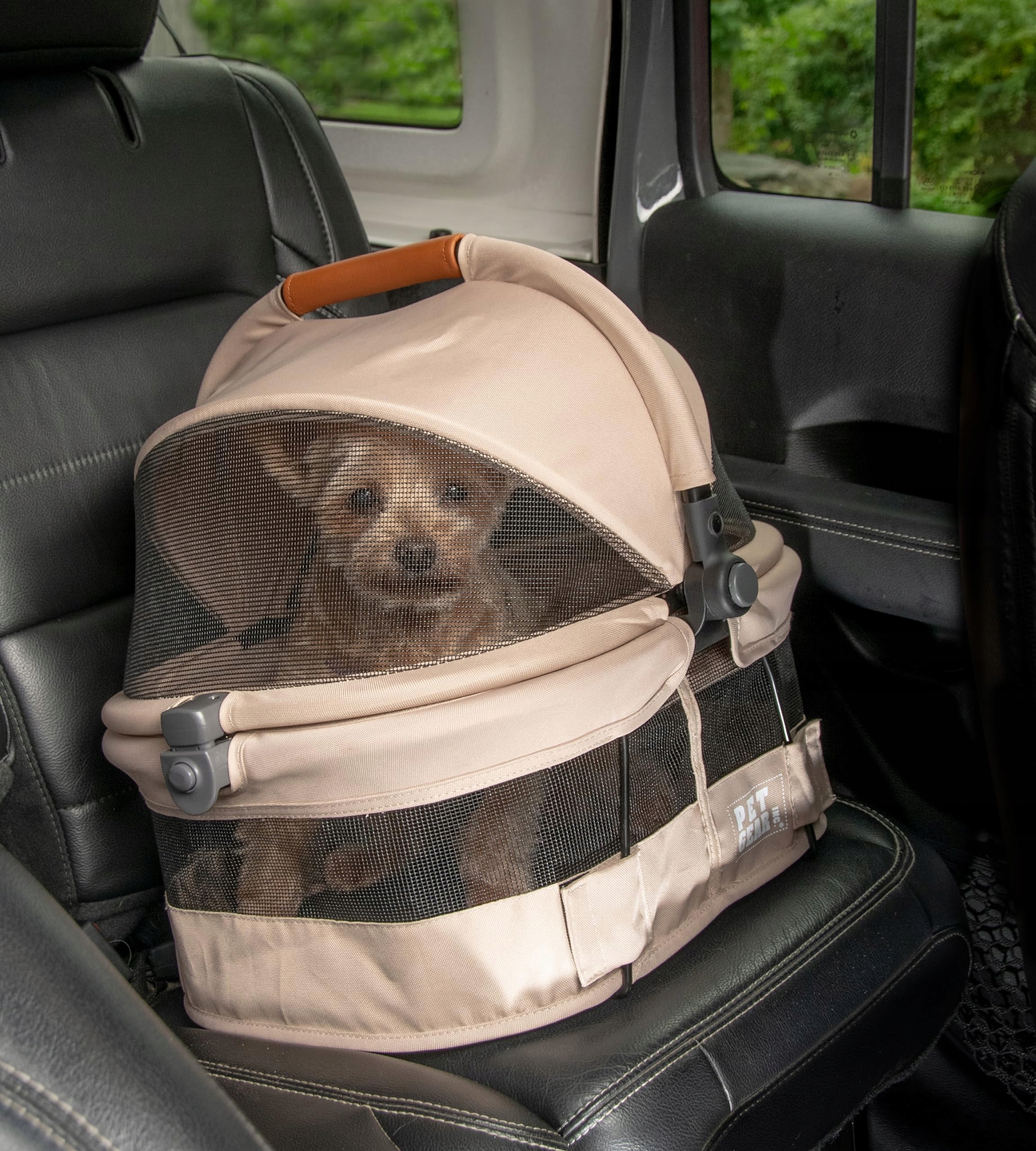 Levně Pet Gear Nosítko a autosedačka pro psy a kočky 38 Cm Béžová