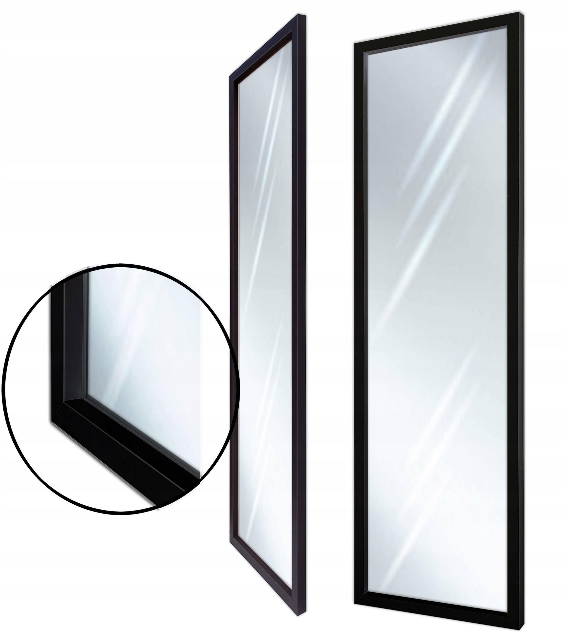 

Lustro w ramie 160x50 165x55 nowoczesne czarne 3D