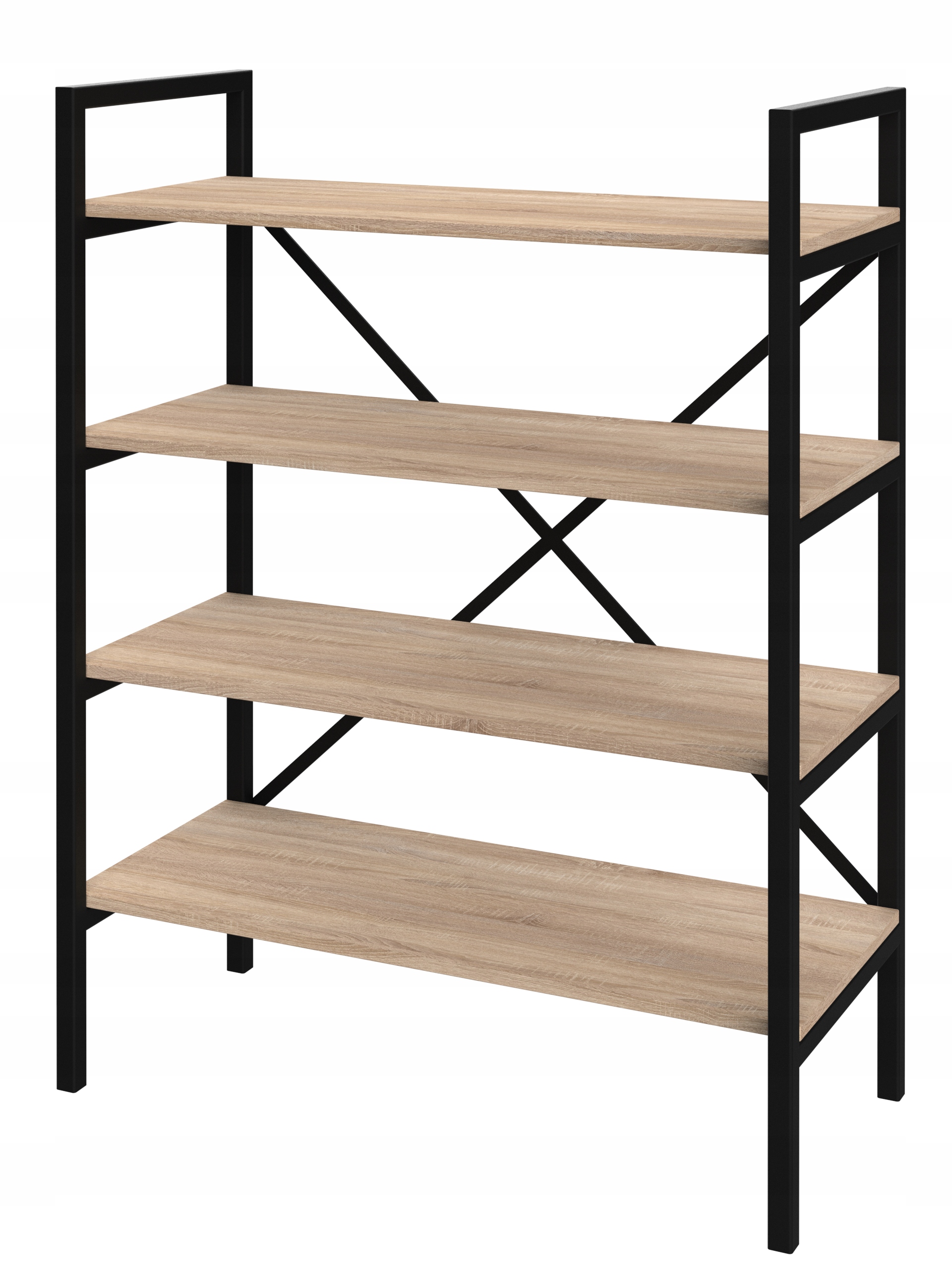 Regál Loft Medium-LAM 130x80x40 D4 na knihy (mnoho barev desky)