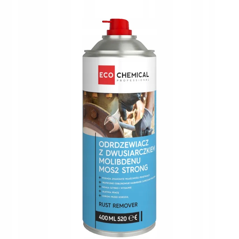 Odrdzewiacz Z Dwusiarczkiem Molibdenu MOS2 Penetrator 400ML Ecochemical