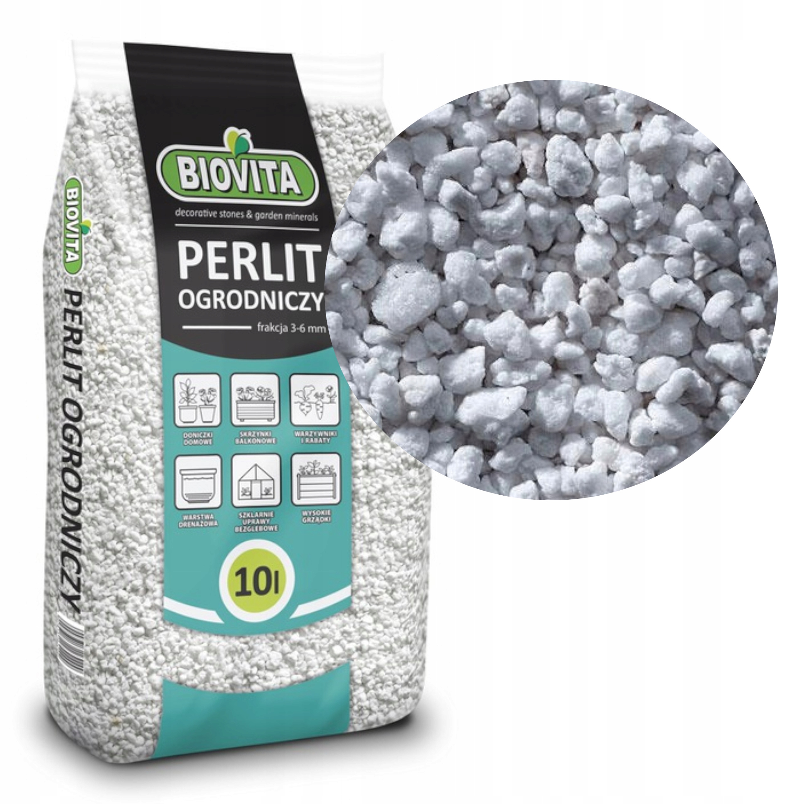 

Perlit Ogrodniczy Spulchniacz Podłoże Biovita 10L