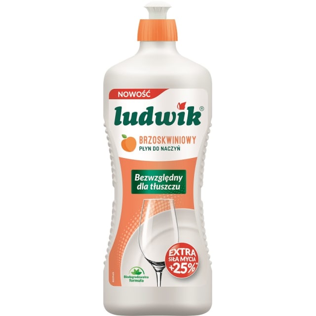 

Ludwik Brzoskwinia Płyn Do Mycia Naczyń 900G