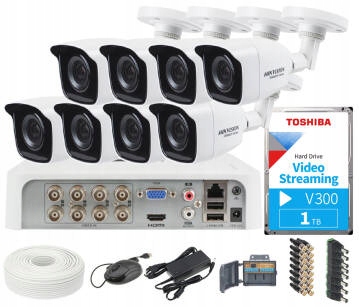 Sada na monitorovanie 4v1 Hikvision Hiwatch