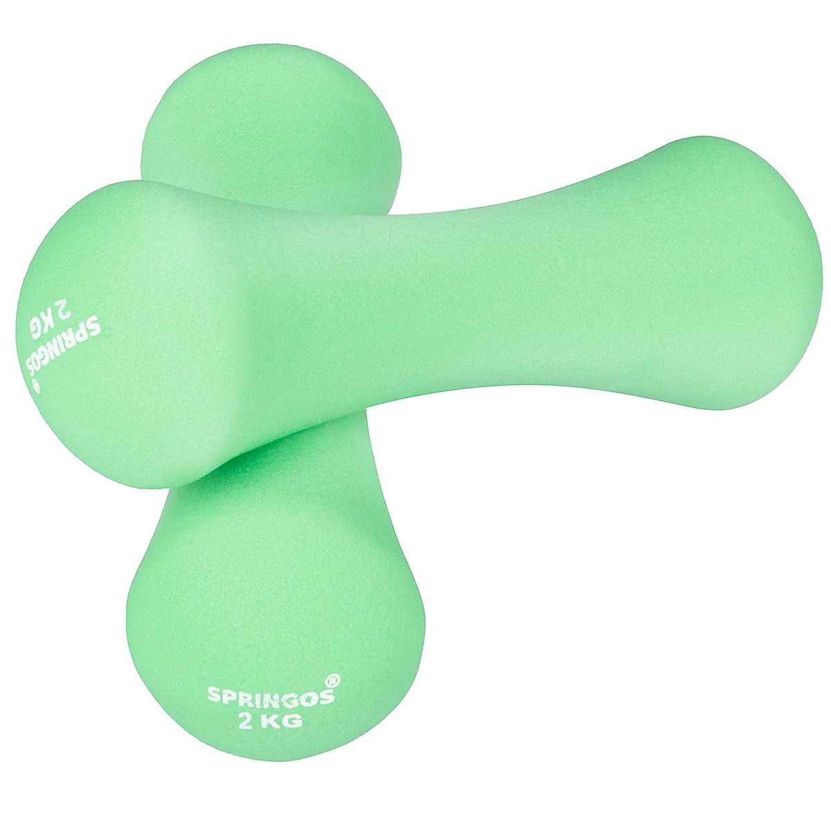 ZESTAW HANTLI 2x2kg HANTELKI CIĘŻARKI FITNESS 4kg HANTLE DO ĆWICZEŃ Marka Springos