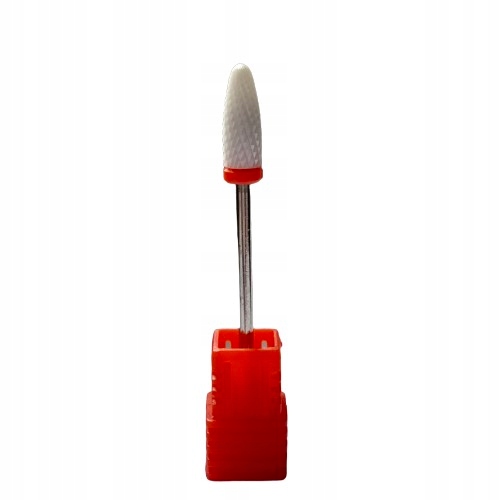 

Frez ceramiczny hybryda manicure łezka czerwony