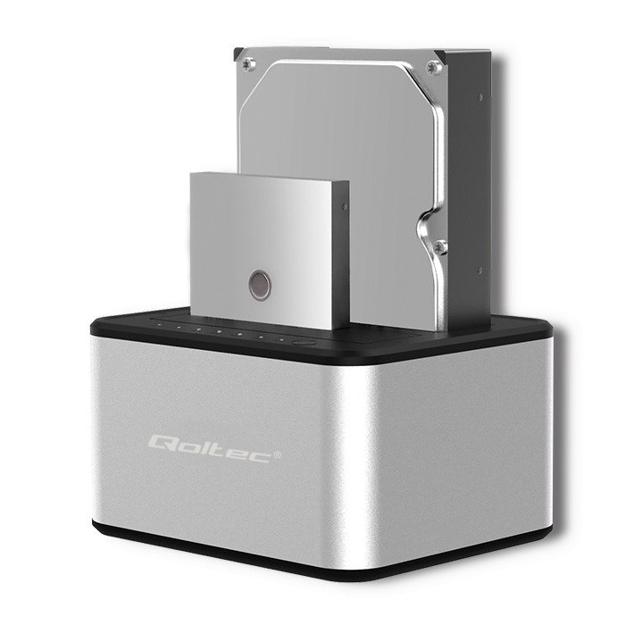 Dokovací stanice pro disky 2xHDD/SSD 2.5"/3.5" Sata Usb 3.0 Kl