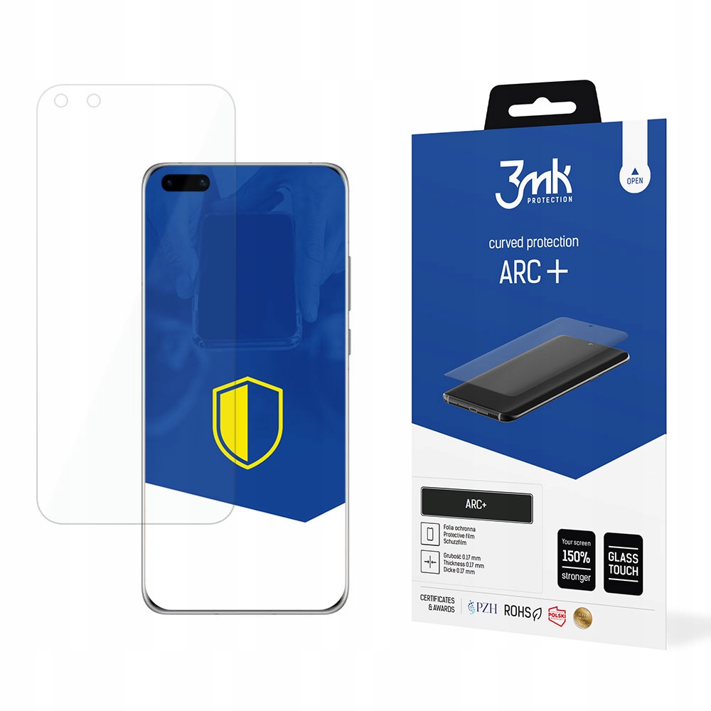 3MK Arc+ Szkło Hartowane Do Huawei P40 Pro 5G Case Pokrowiec Ochrona