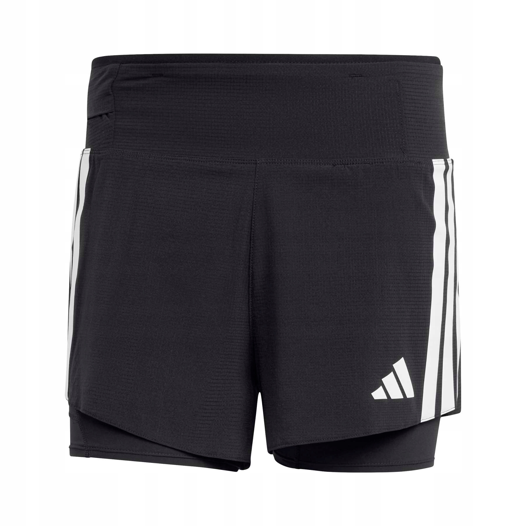 Spodenki do biegania męskie adidas Adizero 2IN1 czarne JD4202 r S