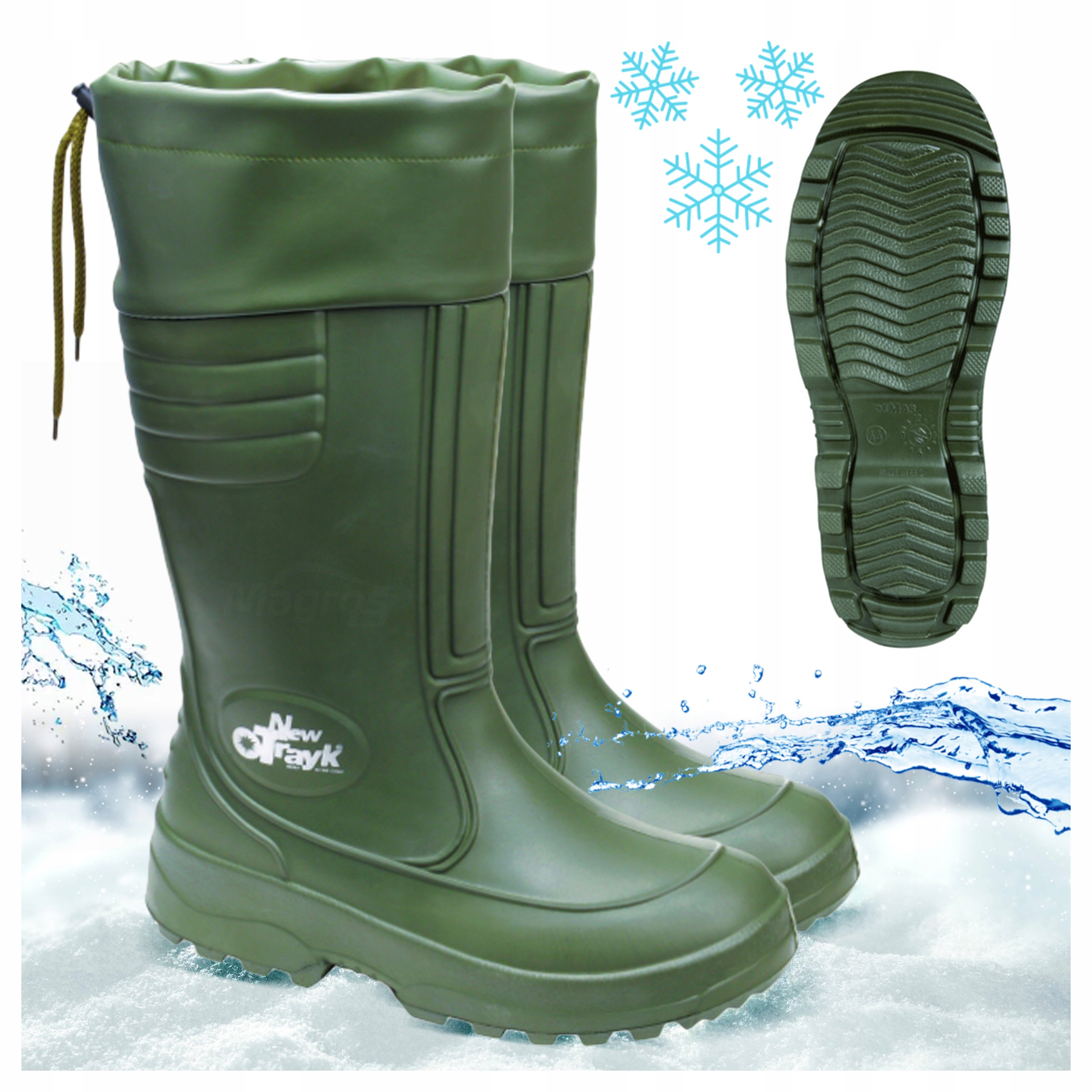 Holínky Pěnové Sněhule zateplené vlnou Lehké Demar New Trayk-S Fur 44