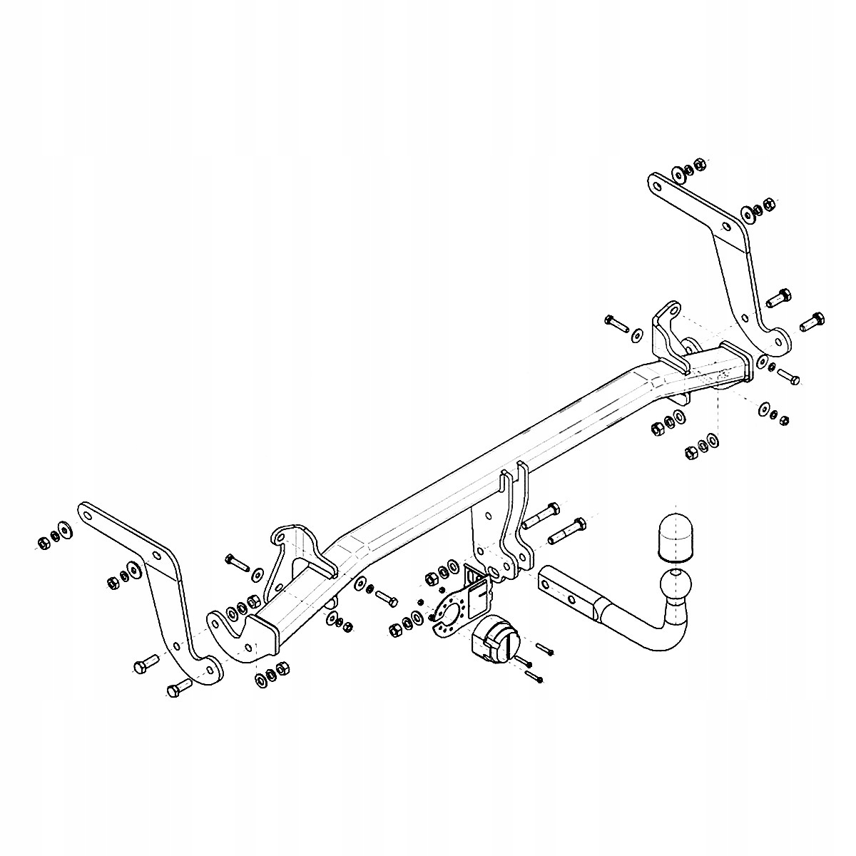 Hak holowniczy Opel Grandland X SUV od 17 MODUŁ WIĄZKA 13 PIN GRATIS Nowy Producent Steinhof