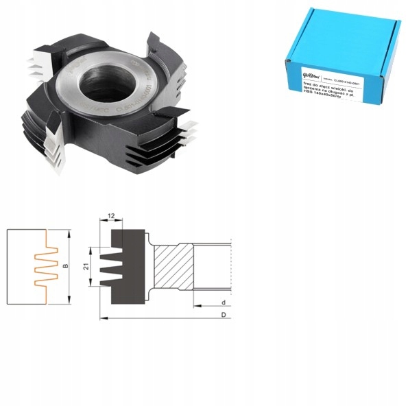 Frez HSS do łączenia na długość 140x40x25-60 4z