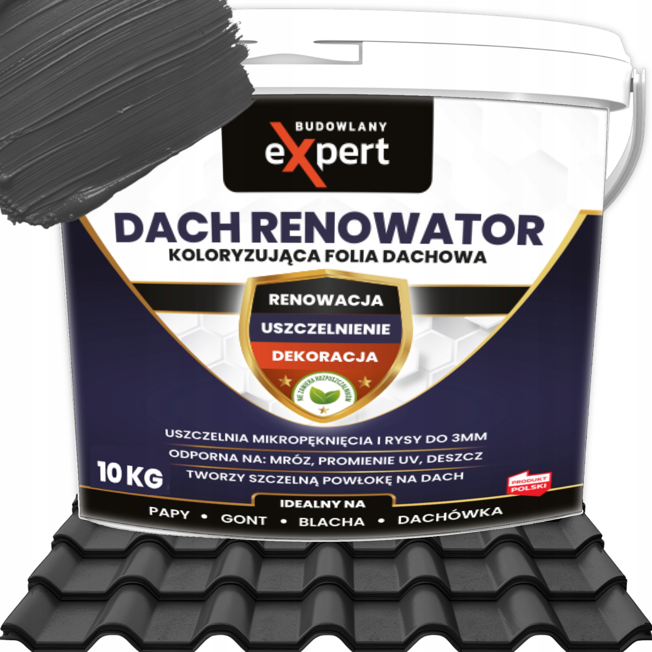 MEMBRANA IZOLACYJNA PAPA W PŁYNIE KOLORYZUJĄCA FOLIA DACHOWA FARBA NA DACH