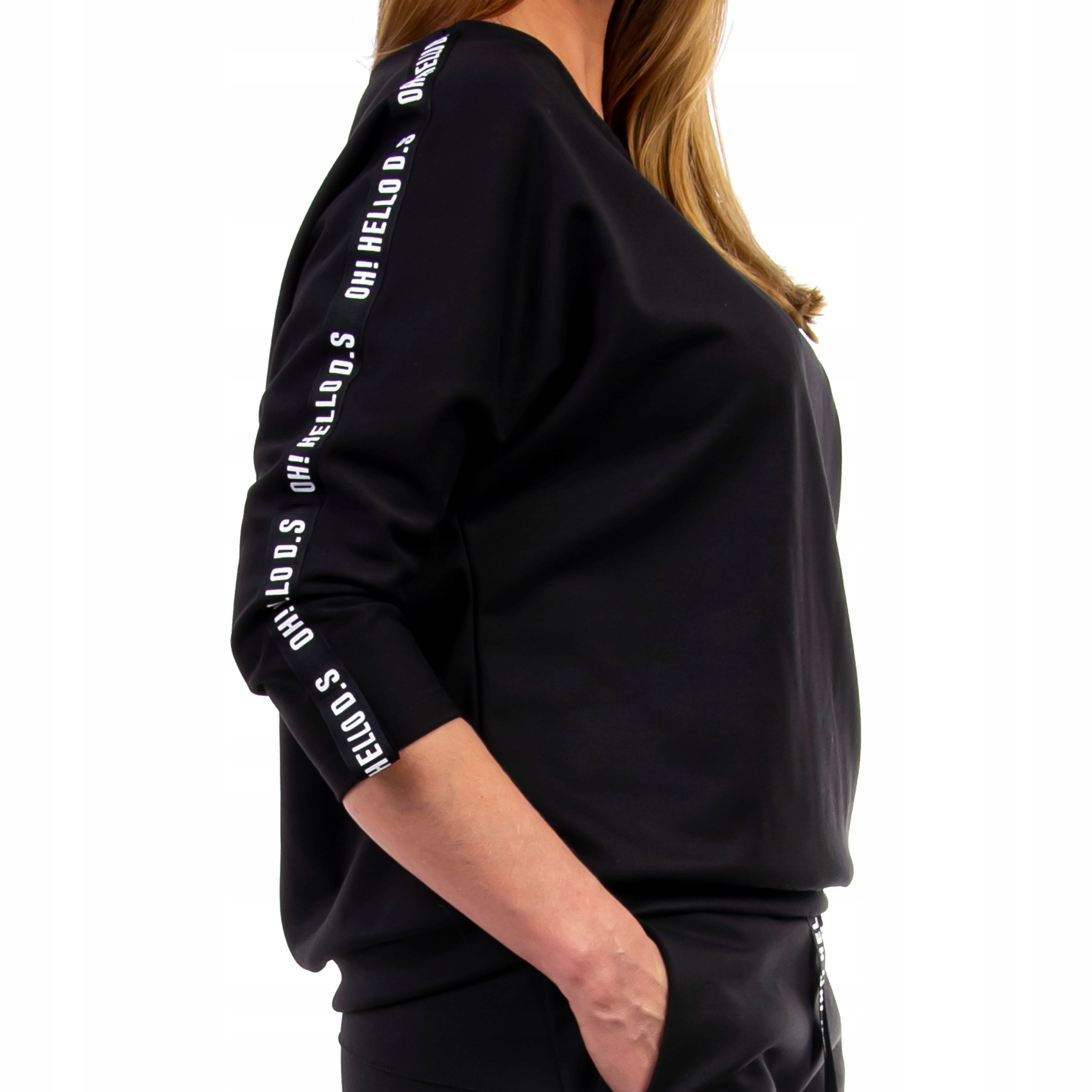 

M147 Bluza Z Lampasem Czarna r 36 (s)
