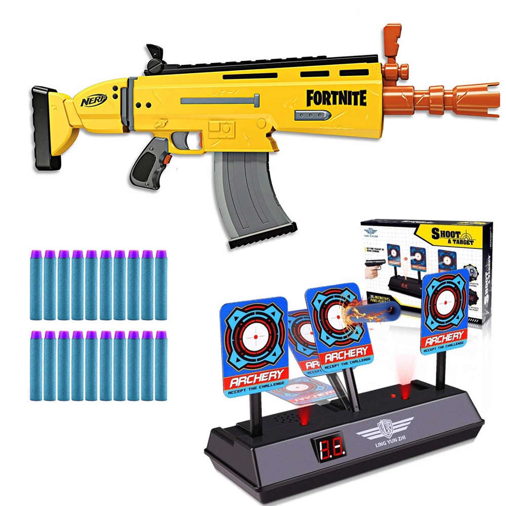 

Wyrzutnia Nerf Fortnite Ar L +elektroniczna Tarcza
