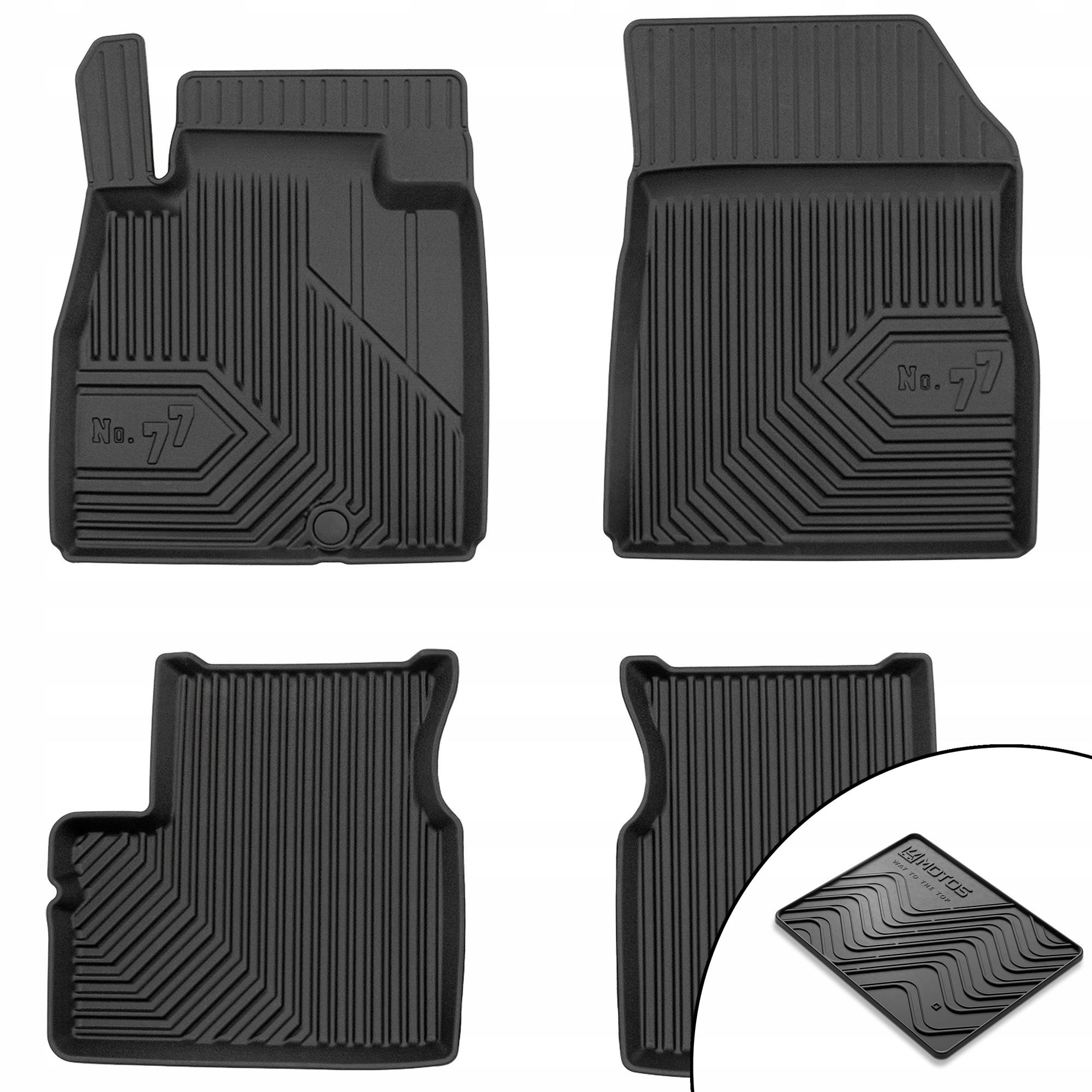 Dywaniki gumowe No.77 Nissan Micra K13 2010-2016 Hatchback mata
