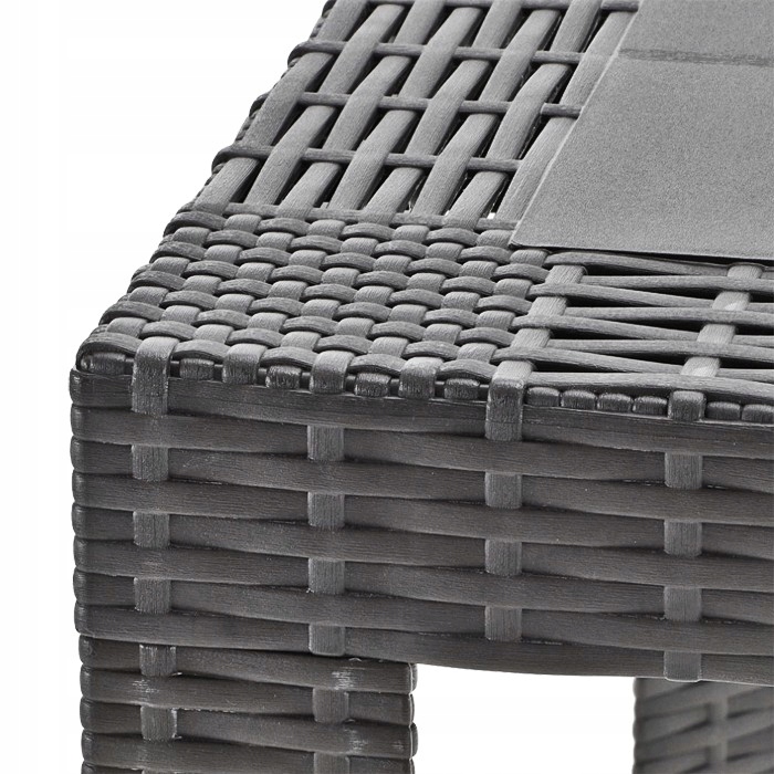 Stół Ogrodowy king Technorattan 79x79 Antracyt Corciano Garden