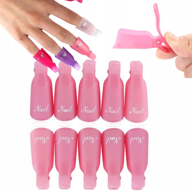 

Klipsy Do Ściągania Usuwania Hybryd Żelu 10 Szt.